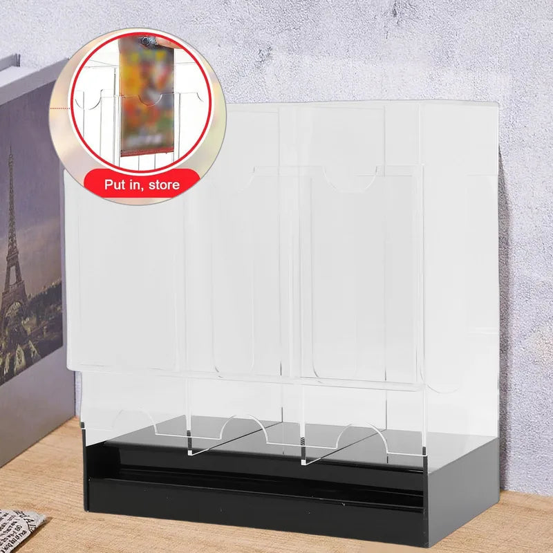 Acrylic Card Display Holder Organizer for Trading & Sports Cards - 3 Slots