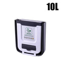 Wall Mounted Collapsible Trash Can - 10L Space-Saving Wall-Hanging Waste Bin