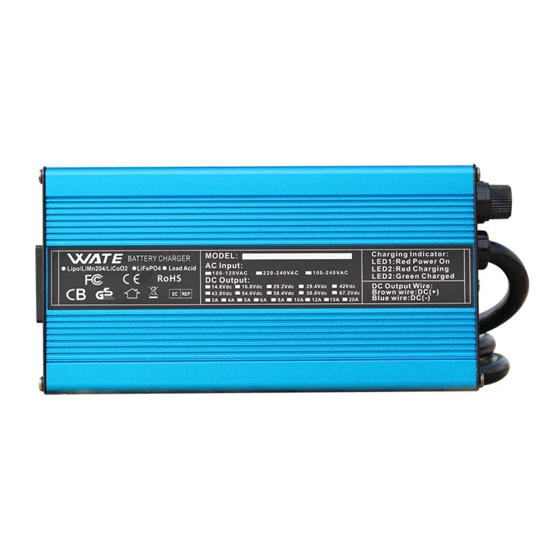 29.2V 20A Lithium Iron Phosphate Battery Charger Aluminum Case Fast Charging