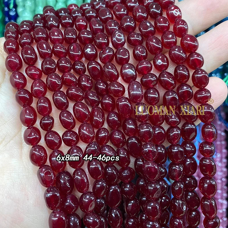 Natural Chalcedony Loose Spacer Beads for Jewelry Making - Irregular Chips
