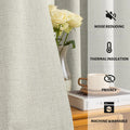Blackout Window Curtains 350cm Height Solid Color Drapes for Living Room & Bedroom