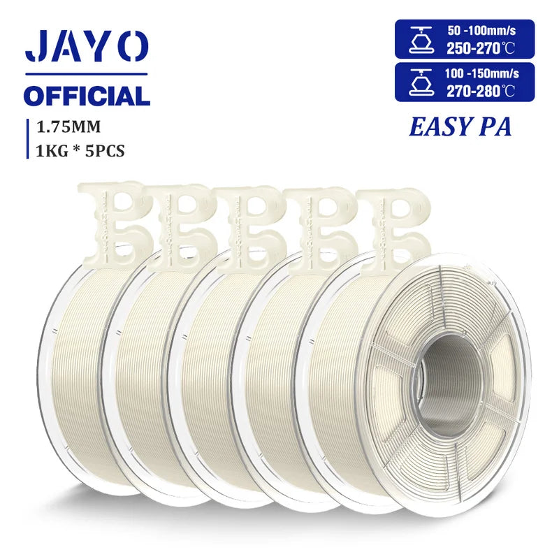Nylon 3D Printer Filament 1.75mm - 5 Rolls Polyamide for FDM Printing