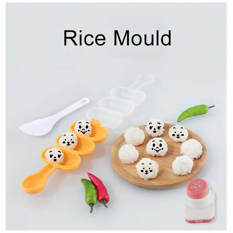 Seaweed Nori Punch Cutter for Rice Balls - Cartoon Smile Face Sushi Mold