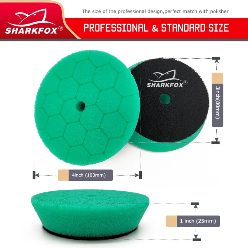 Car Polishing Pads 5-Pack 3-inch Foam Buffing Discs for Waxing & Scratch Removal
