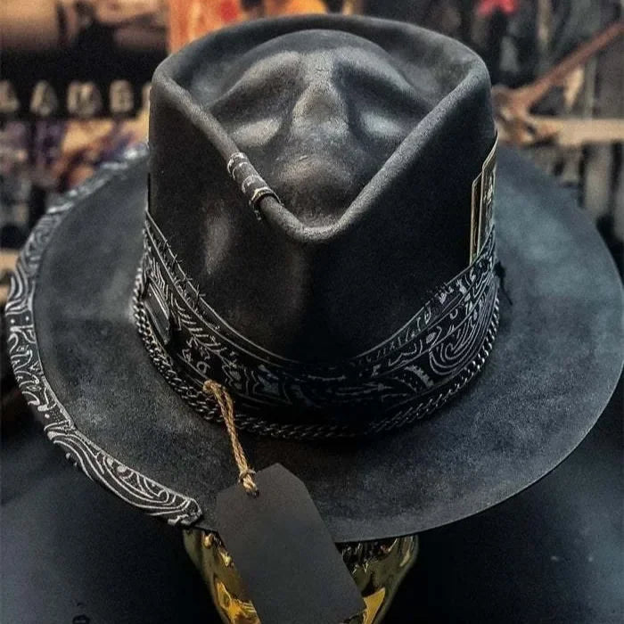 Halloween Skull Cowboy Hat Ball Hat Reaper Party Costume Accessory