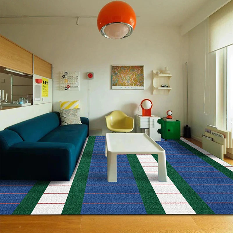 Living Room Carpet with Cream Sofa and Coffee Table - Home Decor Mat