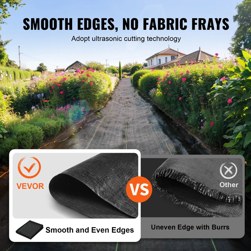 Heavy Duty Landscape Fabric 3x50 ft Weed Barrier Geotextile for Garden & Landscaping