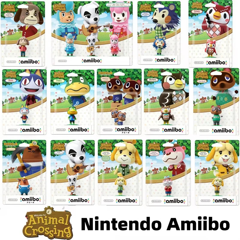 Nintendo Amiibo Crossing Animal Series NFC Figure Set - Timmy Tommy Isabelle Celeste Blathers Region Free