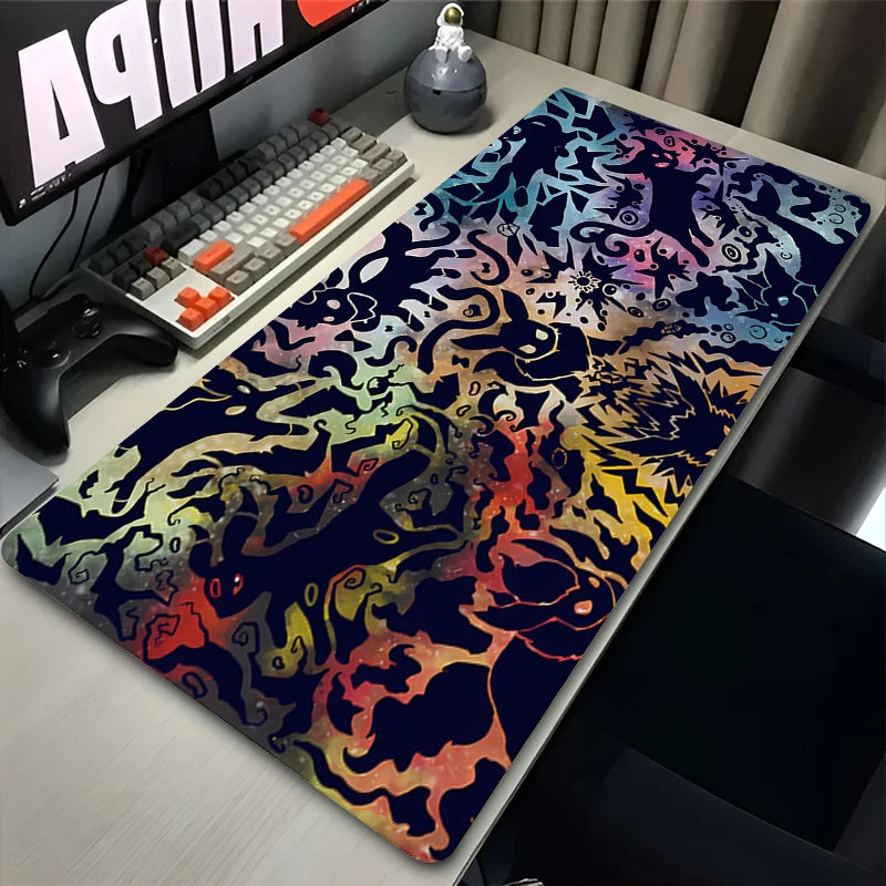 Colorful Anime Mouse Pad for Gaming and Office Desks - 50cmx50cm & Larger Sizes
