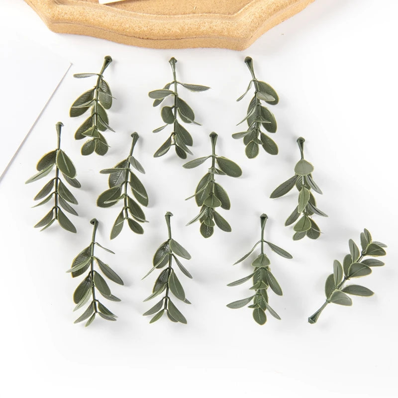 50PCS Artificial Leaf Plants for Wedding Party Home Decor Crafts Garland Flowers