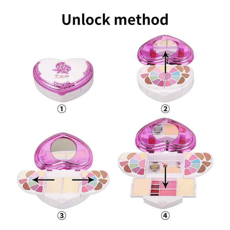 All-in-One Makeup Kit with 32 Colors Face Powder & Eye Shadow Palette for Women