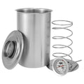 Stainless Steel Ham Maker with Thermometer - Meat Press for Pork & Poultry