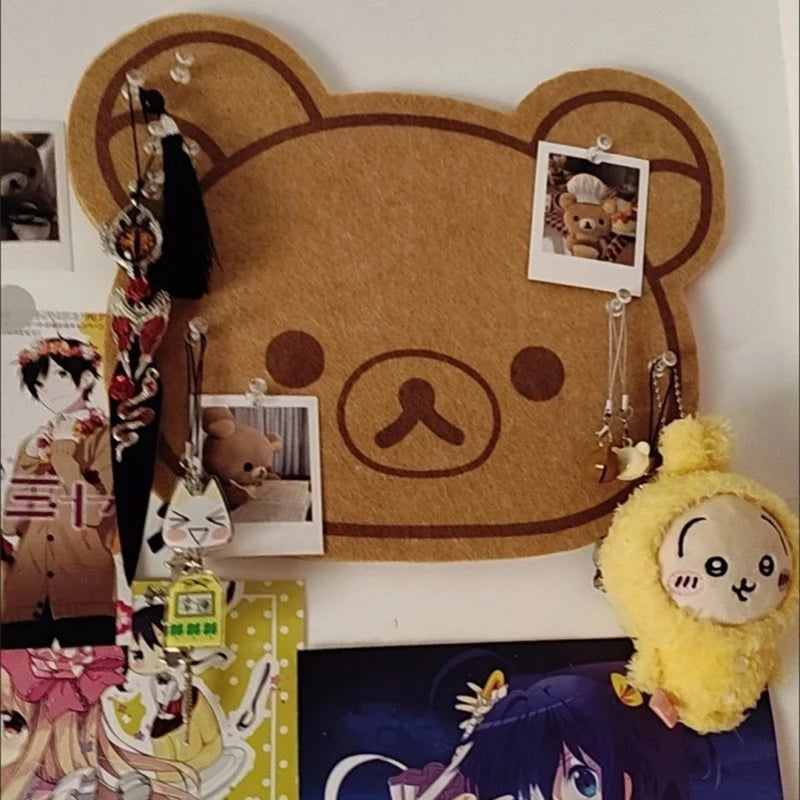 Cartoon Felt Board Wall Decor for Dorms and Photo Walls - Non-Damaging, Easy Install