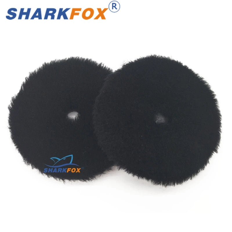 5 Pieces Wool Polishing Pads for Car Waxing and Buffing 5/6 Inch Set