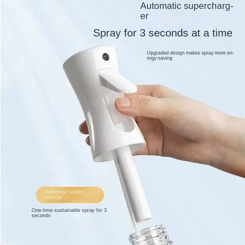 High-Pressure Continuous Spray Bottle for Hair & Disinfection - Ultra-Fine Atomized Dispenser