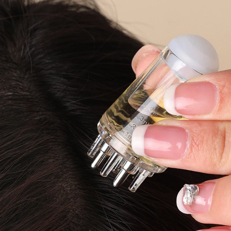 Hair Regrowth & Styling Scalp Applicator Comb - Massage & Oil Roller Tool