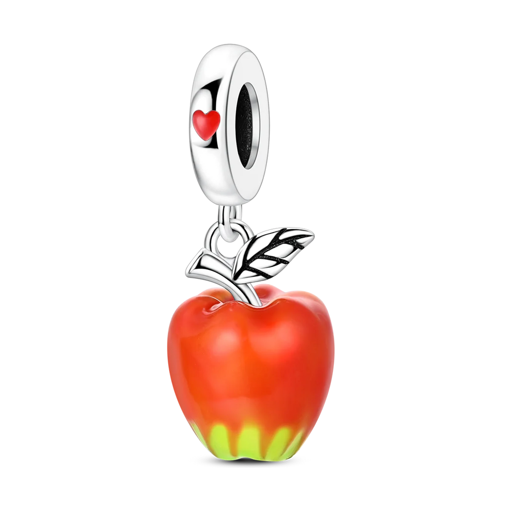 Fruit Charm Bead 925 Silver Strawberry Cherry Avocado Pendant for DIY Bracelets