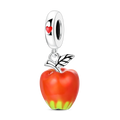 Fruit Charm Bead 925 Silver Strawberry Cherry Avocado Pendant for DIY Bracelets