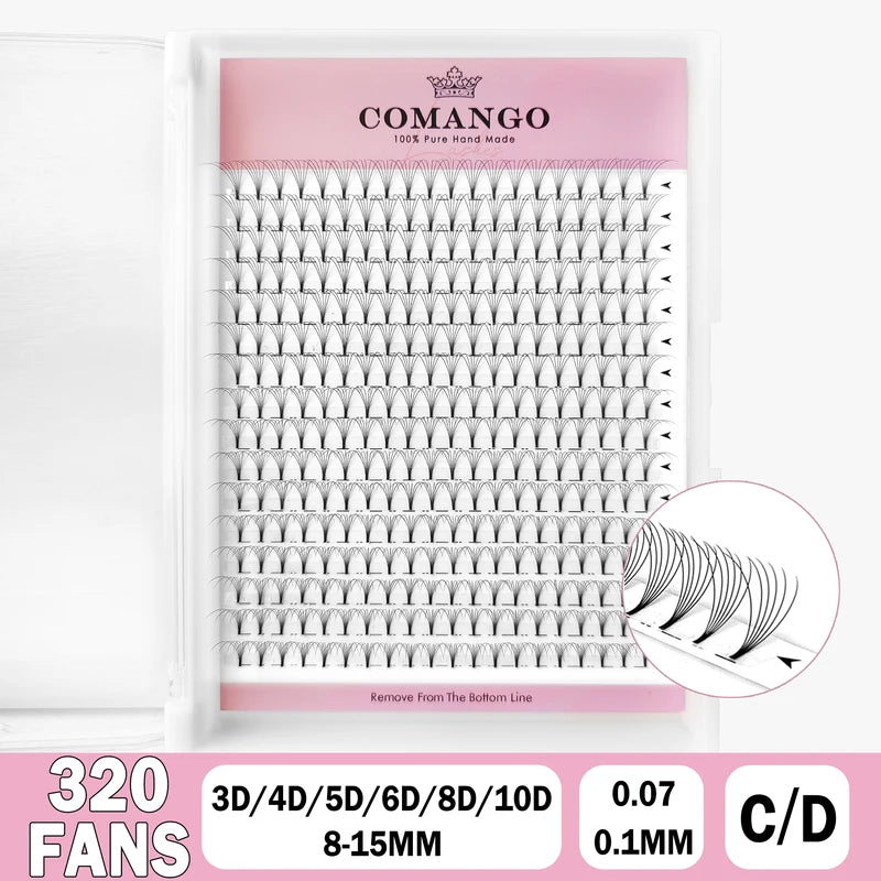 Eyelash Extension Premade Lash Fans - Russian Volume 3D/4D/5D/6D/8D/10D