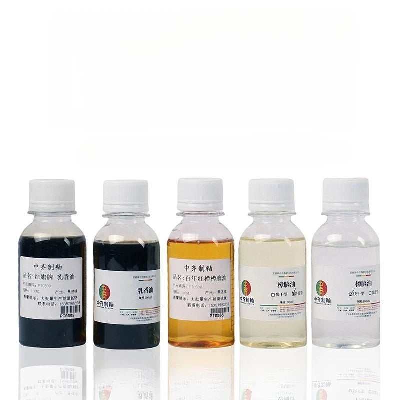 100ml Ceramic Overglaze Glaze Toner - Camphor, Milk, Sesame Oil Colors