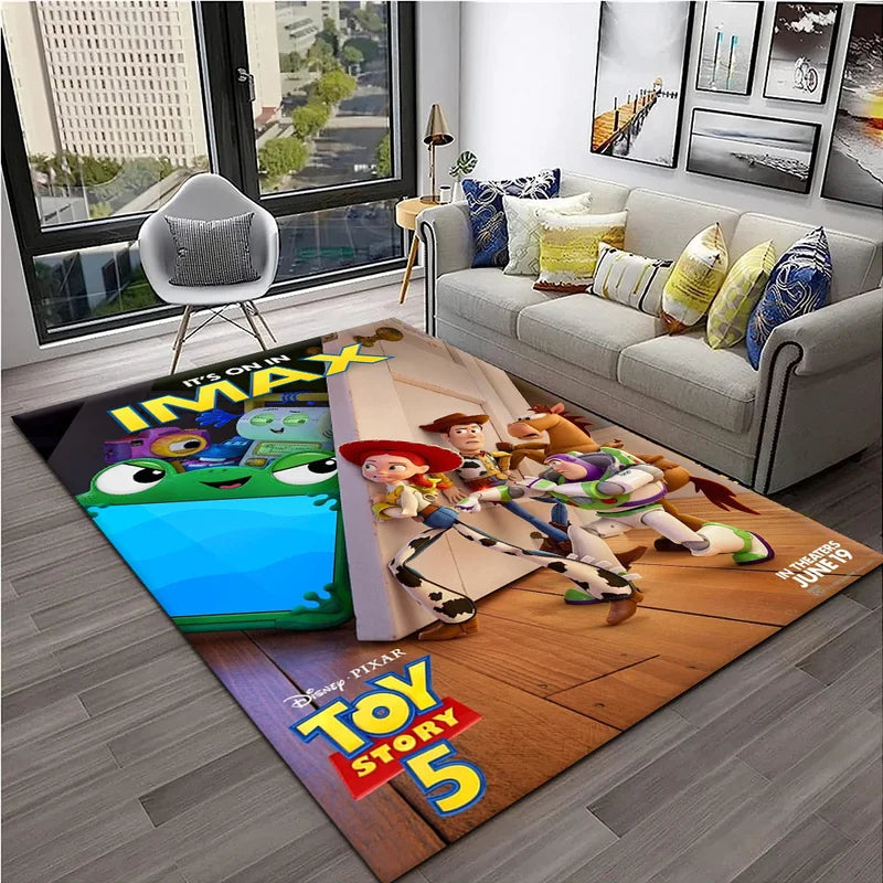 Kids Cartoon Carpet Rug for Bedroom and Living Room Non-Slip Floor Mat