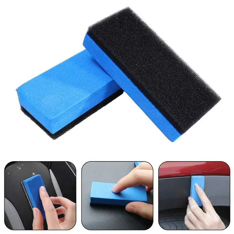 Car Ceramic Coating Sponge Set for Auto Waxing and Polishing - Multiple Colors