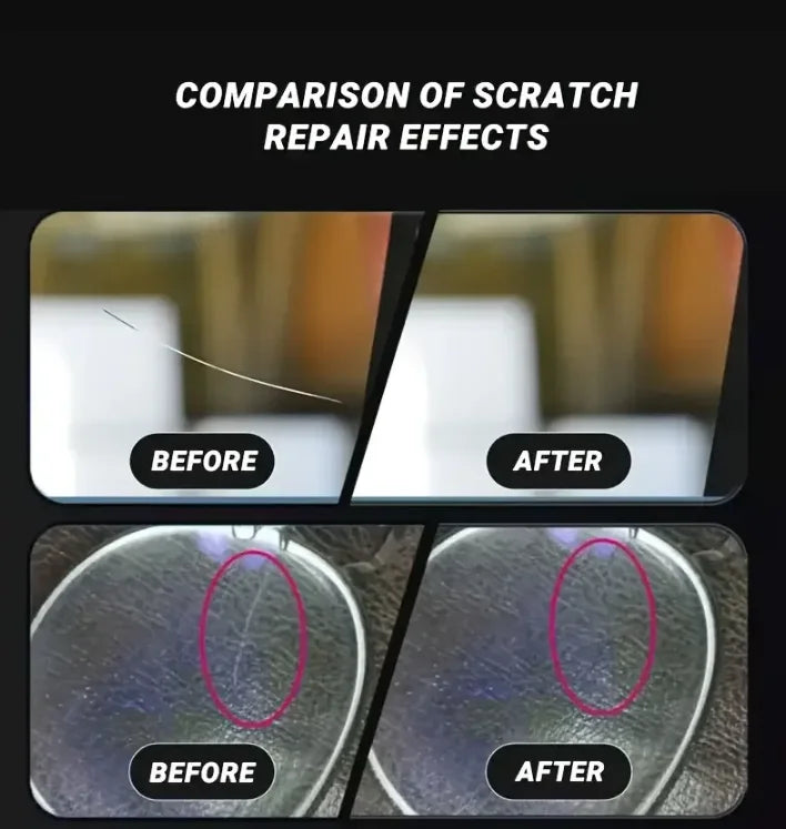 Glass Scratch Repair Wax - Easy Car Window Scratch Remover & Protectant