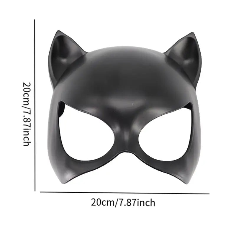 Cat Mask Props for Halloween Costume Party Role Play, Lightweight & Comfortable
