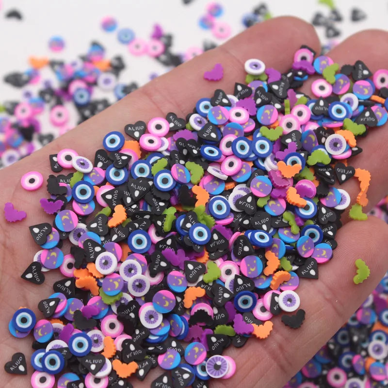 Polymer Clay Sprinkles for DIY Crafts - Mixed Colors, 100g Lot