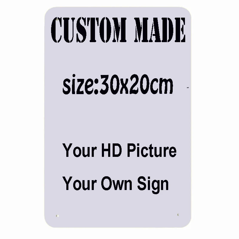 Custom Metal Tin Sign Wall Decor Retro Plaque Home Art Poster Private Plates