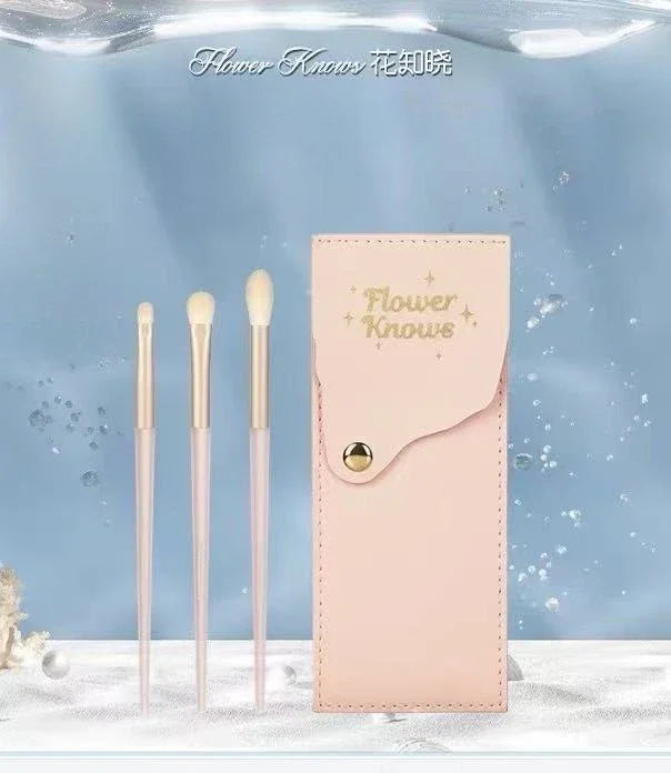 Fluffy Makeup Brush Set - Wool & Fiber Blush Brushes with Starry Sky Design