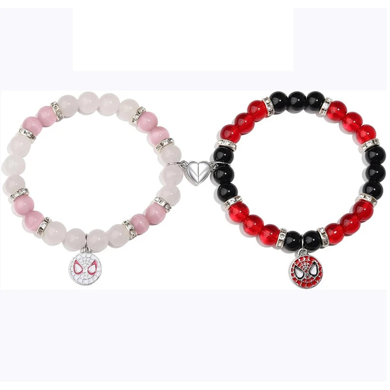 Matching Spider Friendship Bracelets for Couples & Best Friends Jewelry Gift Set