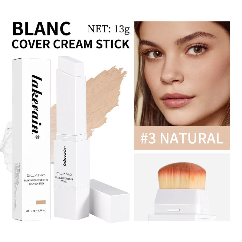 Color-Changing Foundation Stick High Coverage Concealer for Natural Look