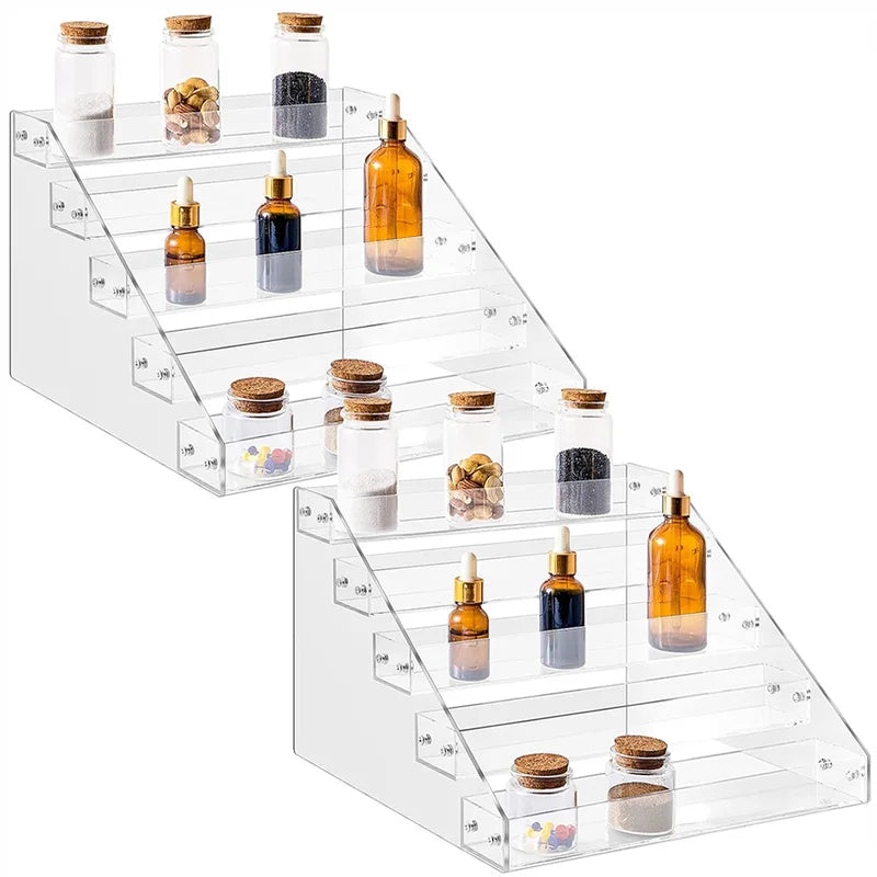 Acrylic Display Stand Organizer Shelf for Nail Polish, Makeup & Figurines