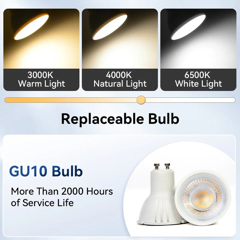 LED Pendant Track Light Fixture GU10 Ceiling Spotlight 220V for Living Room Kitchen