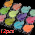 24pcs Nail Glitter Powder Set - Holographic Fine Sugar Chrome Pigment for Gel Polish & Manicure