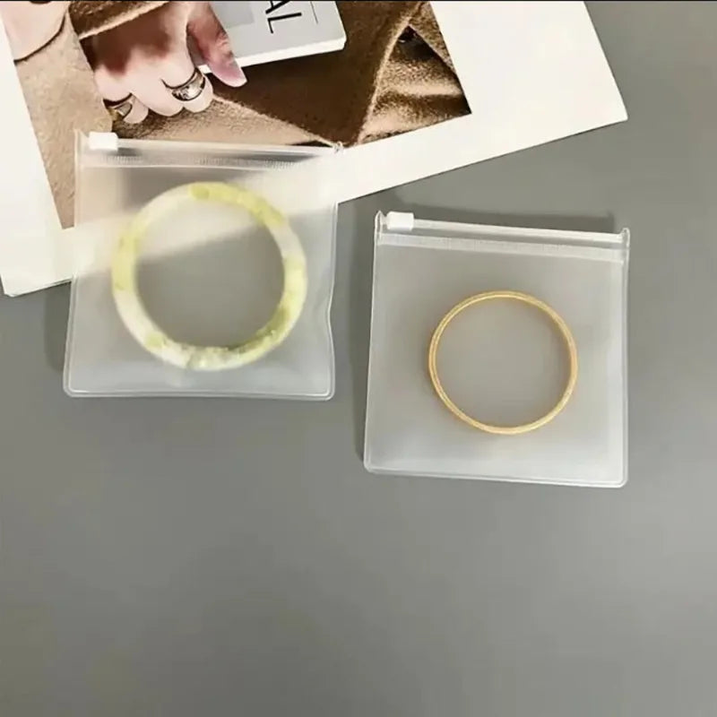 Clear Storage Bags with Air Holes - Organization for Chargers and Small Items, Transparent Rectangular Design
