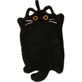 Black Cat Hand Towel - Thick Absorbent Kitchen & Bathroom Cloth, 30x19cm