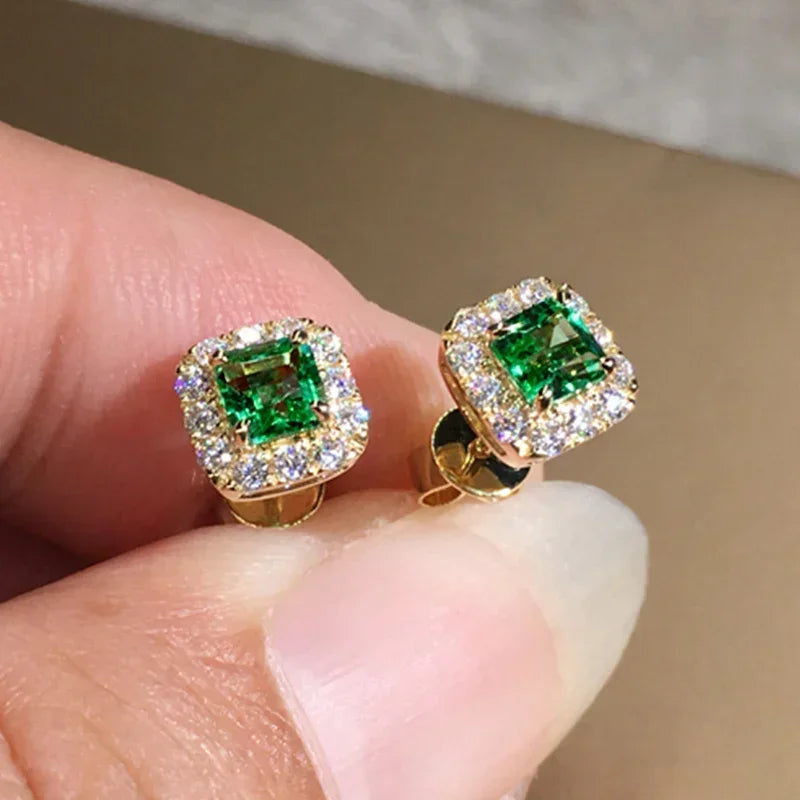 Elegant Zirconia Ear Studs for Women Wedding & Daily Wear Jewelry