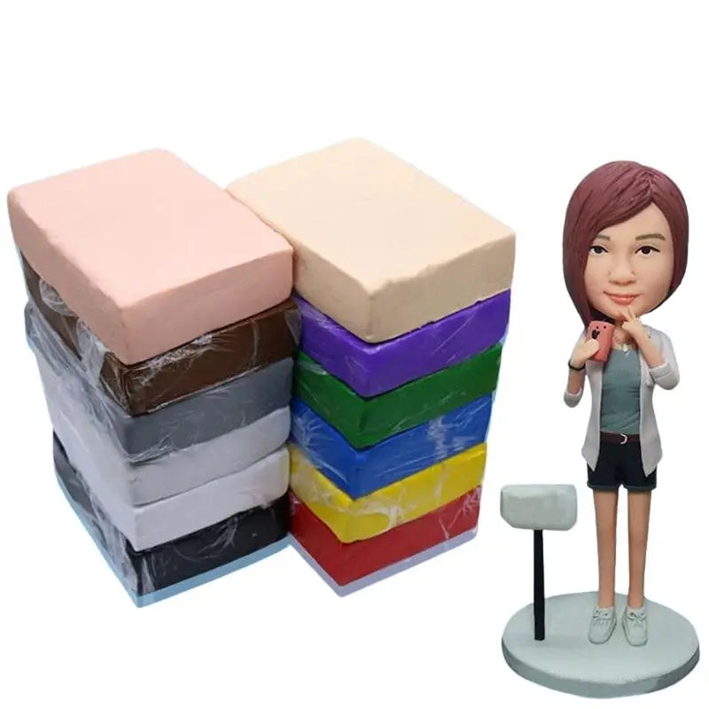 Polymer Clay for Doll Making 500g Soft Sculpting Material Multi-Color DIY Craft