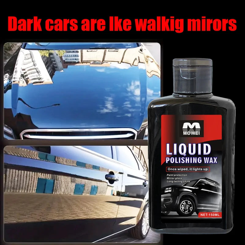 Car Polish and Coating Kit - Scratch, UV Protection, Restores Paint & Headlights