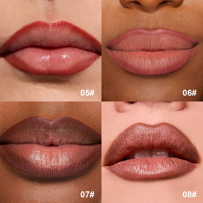 8PCS Waterproof Matte Lipstick Pencil Set - Long-Lasting Lip Contour & Lipliner