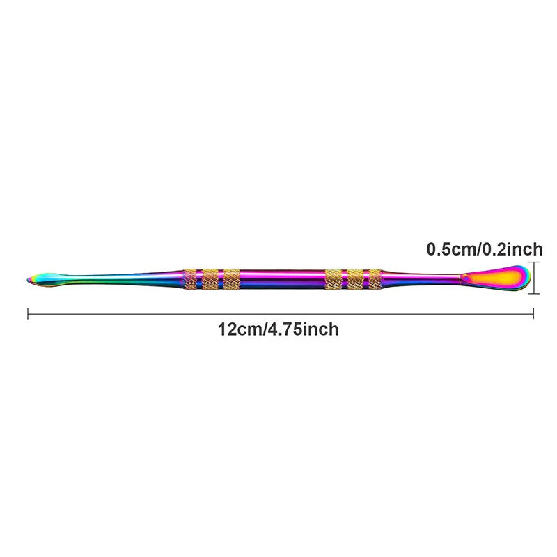 10 Pieces Stainless Steel Wax Carving Tools with Rainbow Handles - 4.75 Inch Sculpting Set