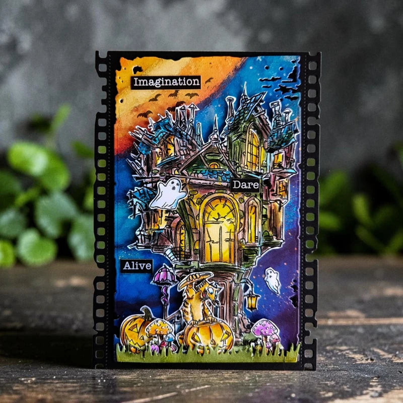 Halloween Pumpkin Phantom Witch Metal Cutting Dies & Stencils for Scrapbooking and Card Making