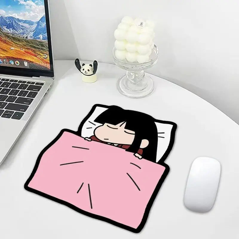 Cute Crayon Shinchan Mouse Pad with Non-Slip Rubber Base and Soft Fabric Surface – Office & Home Desk Mat