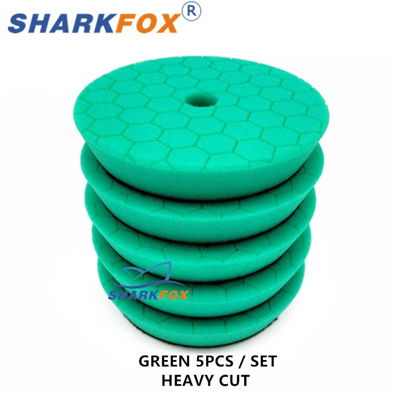 Car Polishing Pads 5-Pack 3-inch Foam Buffing Discs for Waxing & Scratch Removal