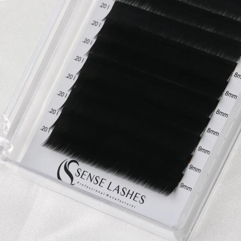 Double-Tip Flat Lower Eyelash Extensions - Faux Mink Individual Lashes