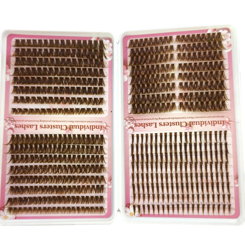 Eyelash Extension Spikes 32 Rows Wispy Faux Cils Clusters for Natural Lash Look