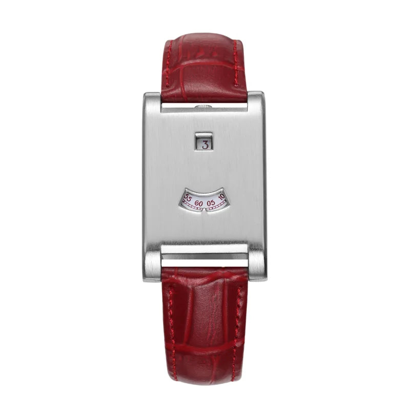Unisex Square Leather Strap Quartz Watch - Simple Modern Luxury