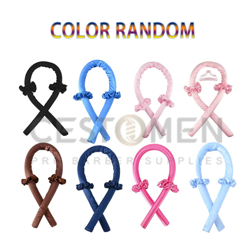 Women Heatless Silk Curlers for Overnight Hair Styling - Soft Foam Rollers